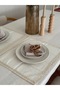 2-Piece Natural Lace Linen Rectangular Placemat / American Style Placemat - 3