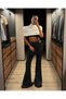 Kadin Barrow Scuba Fabric Suit Crop Pants - 3