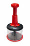 Manual Press Hand Rondosu with Steel Blade - Vegetable, Onion, Garlic Chopper (Red) - 3