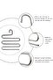 5 Pieces Metal Trouser Scarf Hanger 5 Layers 5 Pieces Hangers - 3