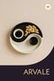 Ying & Yang 2-Piece Special Design Breakfast Plate with Sauce Bowl, Snack Bowl, Decorative Plate 20 cm - 2