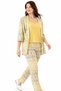 Women's Summer Robe with Straps Pajama Modal Cotton 3-Piece Set Homewear 15-13 - 3