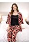 Women's Summer Modal Printed Triple Set 15-18 - 2