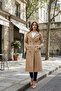 New Beige 100% Cotton Extra Long (120cm) Double Breasted Women's Trench Coat 1121 - 5