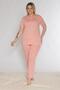 Plus Size Oversized Short Sleeve Pajama Set B780-20 - 3