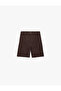 Fabric Shorts Oversized Pleated Chino Buttoned Pocket Detail - 6