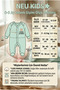 100% Cotton 6-Piece Heart Printed Newborn Hospital Discharge Baby Outfit - 3