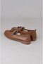 Select 2504 genuine leather women's flat shoe brown - 4