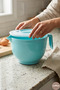 Mixing Bowl Mixer Bowl Mixer Bowl with Lid 3 liters Whisk Bowl Turquoise