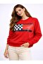 Women's Chest Print Logo Relax Organic Cotton Sweatshirt