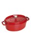 Cast Iron Oval Pot 29 cm Red