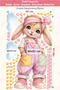 Pastel Rabbit Girl - Premium Girl's Wall Sticker Set with Star and Heart Figures - 6
