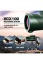80x100 High Power Monocular Telescope with Smartphone Adapter and Tripod - 2