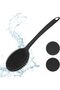Silicone Back Scrubber Double Sided Bath Body Brush with Long Handle for Shower - 5