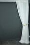 Keten Model Kirik Beyaz Color Single Wing Ready-Made Pleated Background Curtain 300*260 cm - 6