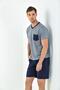 3-Piece Half Sleeve Men's Pajama Set Epj798 - 2