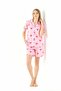 Heart Pattern Women's Shorts Pajama Set 1820 - 3