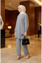 Arma Detailed Tunic Trousers Double Suit 0231-01 Gray - 2