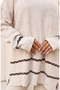 Detailed stitch knitwear set 24029-01 stone - 4