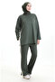 طقم أويشو المزين بالقماش 11332-01 كاكي - 3