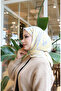 وشاح قطني منقوش 70337-05 أصفر فاتح