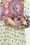 Floral Patterned Dress 4093-02 Fuchsia - 6