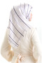 وشاح جان جان منقوش 70315-01 أزرق داكن أرجواني - 3
