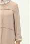 Aerobin fabric pleated dress 6595-02 beige - 4