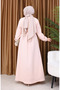 فستان أساسي 5577-02 بودرة - 5