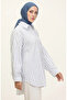 Linen blended striped shirt 4818-01 indigo - 3