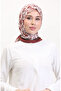 وشاح ناعم منقوش 70261-13 بني مرير أخضر زمردي