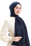 شال قطني ناعم 70283-23 أزرق داكن