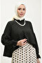 Blouse with ruffled sleeves and collar 2038-01 black - 3