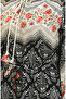 Color Paneled Viscose Dress 0418-03 Black - 6