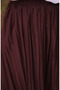 Elastic Waist Pleated Skirt Skirt 71268-03 Claret Red - 4