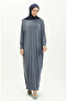 Batwing sleeve casual dress 2000-16 grey - 2