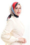 كاراكا وشاح ناعم 81056-07 أسود أحمر - 2