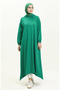 Hooded long sports tunic 71004-02 green