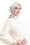 وشاح جان جان منقوش 70315-03 بني كاكي