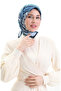 وشاح كاراكا منقوش كوبرا 81089-01 أزرق داكن أزرق فاتح