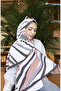 شال كابري منقوش 70339-05 رمادي فاتح - 2