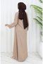 Waist Gathered Dress 4102-07 Mink - 5