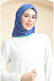Cobalt Blue Green Soft Cotton Scarf - 19089-06