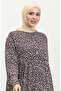 Plus Size Print Viscose Dress 4086-03 Purple - 3