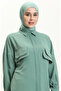 Pocket Detailed Tunic Trousers Double Set 5556-03 Green - 3