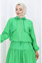 Double Suit with Elastic Sleeves and Zipper 0129-19 Green - 4