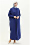2000-20 Cobalt Blue Color Bat Sleeve Casual Dress