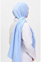 Madame Mary Floral Jacquard Shawl 19086-07 Baby Blue - 2
