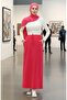 Pocketed Sport Skirt 0152-25 Fuchsia