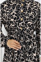 Viscose Fabric Half Button Patterned Dress 0087-05 Black Milk Coffee - 4